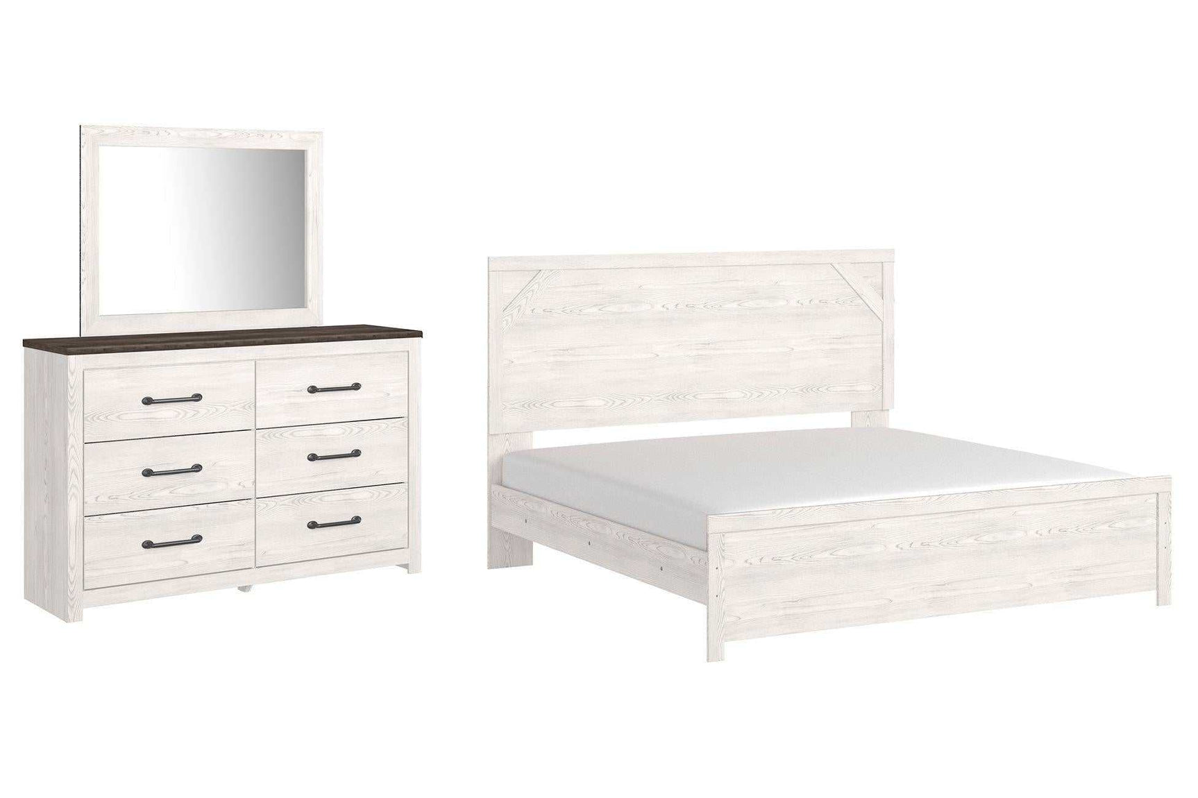 Gerridan White & Gray Bedroom Set / 3pc (Online Special Price) - Ornate Home