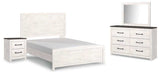 Gerridan White & Gray Bedroom Set / 4pc (Online Special Price) - Ornate Home