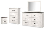 Gerridan White/Gray Dresser, Mirror, Chest and Nightstand (Online Special Price) - Ornate Home
