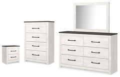 Gerridan White/Gray Dresser, Mirror, Chest and Nightstand - Ornate Home