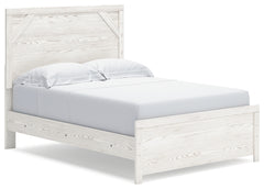 Gerridan White/Gray Full Panel Bed, Dresser, Mirror and Nightstand - Ornate Home