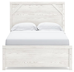 Gerridan White/Gray Full Panel Bed, Dresser, Mirror and Nightstand - Ornate Home