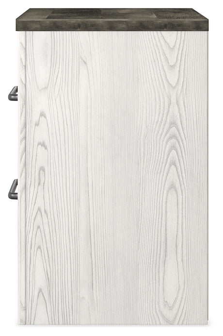 Gerridan White/Gray Full Panel Bed, Dresser, Mirror and Nightstand - Ornate Home