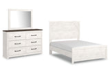 Gerridan White/Gray Full Panel Bed with Dresser and Mirror (Online Special Price) - Ornate Home