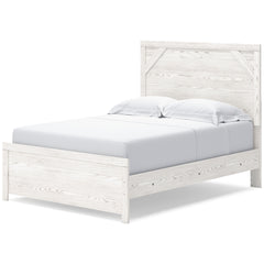Gerridan White/Gray Full Panel Bed with Dresser and Mirror - Ornate Home