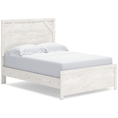 Gerridan White/Gray Full Panel Bed with Dresser and Mirror - Ornate Home