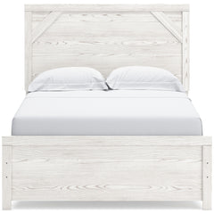 Gerridan White/Gray Full Panel Bed with Dresser and Mirror - Ornate Home