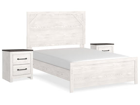 Gerridan White/Gray Full Panel Bedroom Set with 2 Nightstands (Online Special Price) - Ornate Home