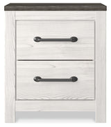 Gerridan White/Gray Full Panel Bedroom Set with 2 Nightstands - Ornate Home