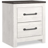 Gerridan White/Gray Full Panel Bedroom Set with 2 Nightstands - Ornate Home
