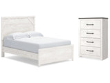 Gerridan White/Gray Full Panel Bedroom Set with Chest - Ornate Home