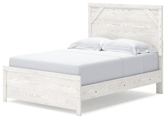 Gerridan White/Gray Full Panel Bedroom Set with Dresser, Mirror, Chest and Nightstand - Ornate Home
