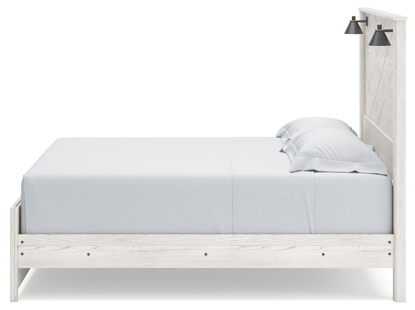 Gerridan White/Gray King Panel Bed, Dresser, Mirror and 2 Nightstands (Online Special Price) - Ornate Home