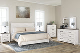 Gerridan White/Gray King Panel Bed, Dresser and Mirror (Online Special Price) - Ornate Home