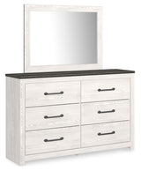 Gerridan White/Gray King Panel Bed, Dresser and Mirror - Ornate Home