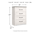 Gerridan White/Gray King Panel Bedroom Set with Chest and 2 Nightstands (Online Special Price) - Ornate Home