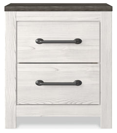Gerridan White/Gray King Panel Bedroom Set with Chest and 2 Nightstands - Ornate Home