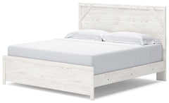 Gerridan White/Gray King Panel Bedroom Set with Chest and Nightstand - Ornate Home