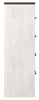 Gerridan White/Gray King Panel Bedroom Set with Dresser, Chest and 2 Nightstands - Ornate Home