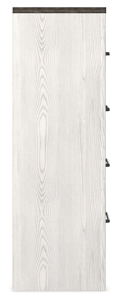 Gerridan White/Gray King Panel Bedroom Set with Dresser, Mirror, Chest and 2 Nightstands - Ornate Home