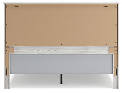 Gerridan White/Gray King Panel Bedroom Set with Dresser, Mirror, Chest, and Nightstand - Ornate Home