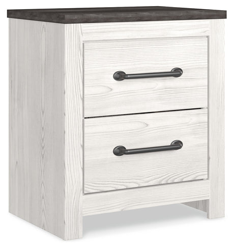 Gerridan White/Gray King Panel Bedroom Set with Dresser, Mirror, Chest, and Nightstand - Ornate Home