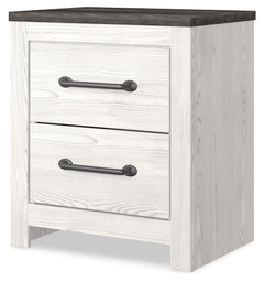 Gerridan White/Gray King Panel Bedroom Set with Dresser, Mirror, Chest, and Nightstand - Ornate Home