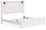 Gerridan White/Gray King Panel Bedroom Set with Dresser, Mirror and Nightstand (Online Special Price) - Ornate Home