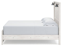 Gerridan White/Gray King Panel Bedroom Set with Dresser, Mirror and Nightstand - Ornate Home