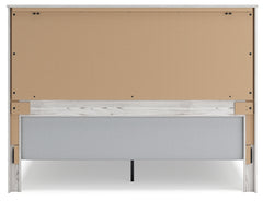 Gerridan White/Gray King Panel Bedroom Set with Dresser, Mirror and Nightstand - Ornate Home