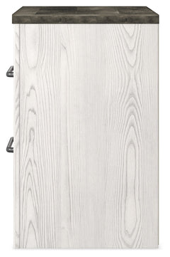 Gerridan White/Gray King Panel Bedroom Set with Dresser, Mirror and Nightstand - Ornate Home