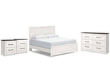 Gerridan White/Gray King Panel Bedroom Set with Dresser and 2 Nightstands (Online Special Price) - Ornate Home