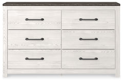 Gerridan White/Gray King Panel Bedroom Set with Dresser and 2 Nightstands - Ornate Home