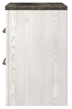 Gerridan White/Gray King Panel Bedroom Set with Dresser and 2 Nightstands - Ornate Home