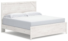 Gerridan White/Gray King Panel Bedroom Set with Dresser and Nightstand - Ornate Home