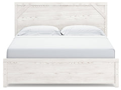 Gerridan White/Gray King Panel Bedroom Set with Dresser and Nightstand - Ornate Home