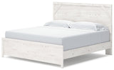 Gerridan White/Gray King Panel Bedroom Set with Dresser and Nightstand - Ornate Home