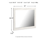 Gerridan White & Gray Mirror (Online Special Price) - Ornate Home