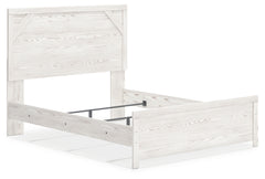 Gerridan White/Gray Queen Bed with Mirrored Dresser and Nightstand - Ornate Home