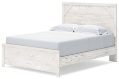 Gerridan White/Gray Queen Bed with Mirrored Dresser and Nightstand - Ornate Home