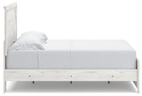 Gerridan White/Gray Queen Bed with Mirrored Dresser and Nightstand - Ornate Home