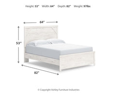 Gerridan White/Gray Queen Panel Bed, Dresser, Mirror and 2 Nightstands - Ornate Home