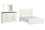 Gerridan White/Gray Queen Panel Bed, Dresser and Mirror - Ornate Home