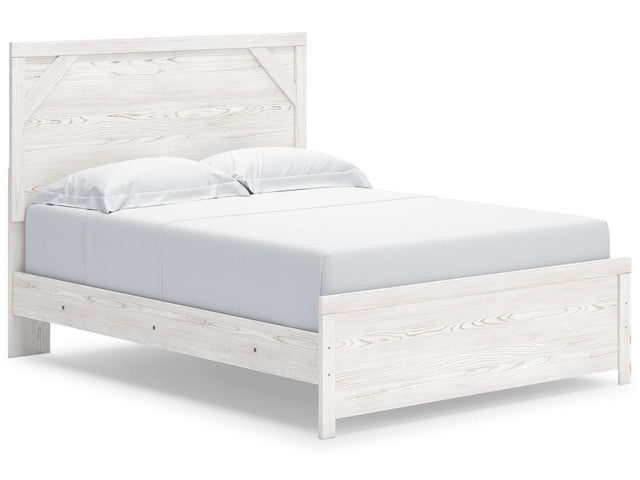 Gerridan White & Gray Queen Panel Bed Frame (Online Special Price) - Ornate Home