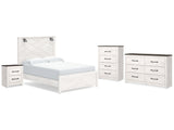 Gerridan White/Gray Queen Panel Bedroom Set with Dresser, Chest and Nightstand (Online Special Price) - Ornate Home
