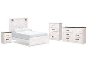 Gerridan White/Gray Queen Panel Bedroom Set with Dresser, Chest and Nightstand (Online Special Price) - Ornate Home