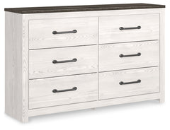 Gerridan White/Gray Queen Panel Bedroom Set with Dresser, Chest and Nightstand - Ornate Home
