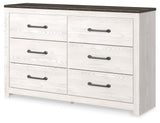 Gerridan White/Gray Queen Panel Bedroom Set with Dresser, Chest and Nightstand - Ornate Home