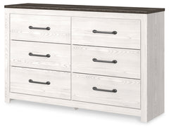 Gerridan White/Gray Queen Panel Bedroom Set with Dresser, Chest and Nightstand - Ornate Home