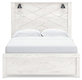 Gerridan White/Gray Queen Panel Bedroom Set with Dresser, Chest and Nightstand - Ornate Home